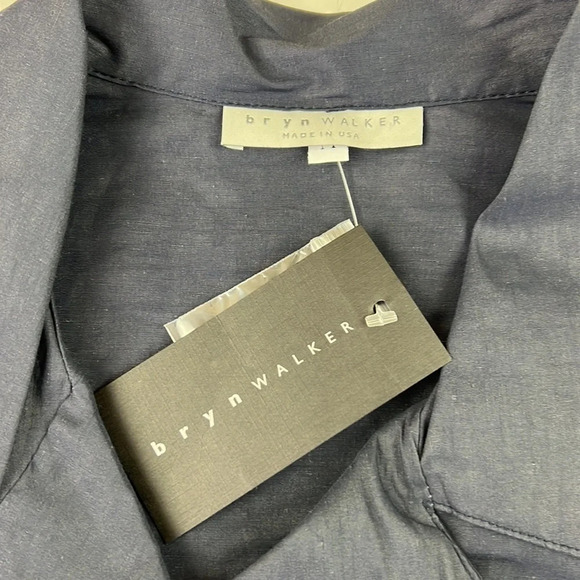 NWT Bryn Walker Navy Crop Pea Coat - Picture 3 of 12